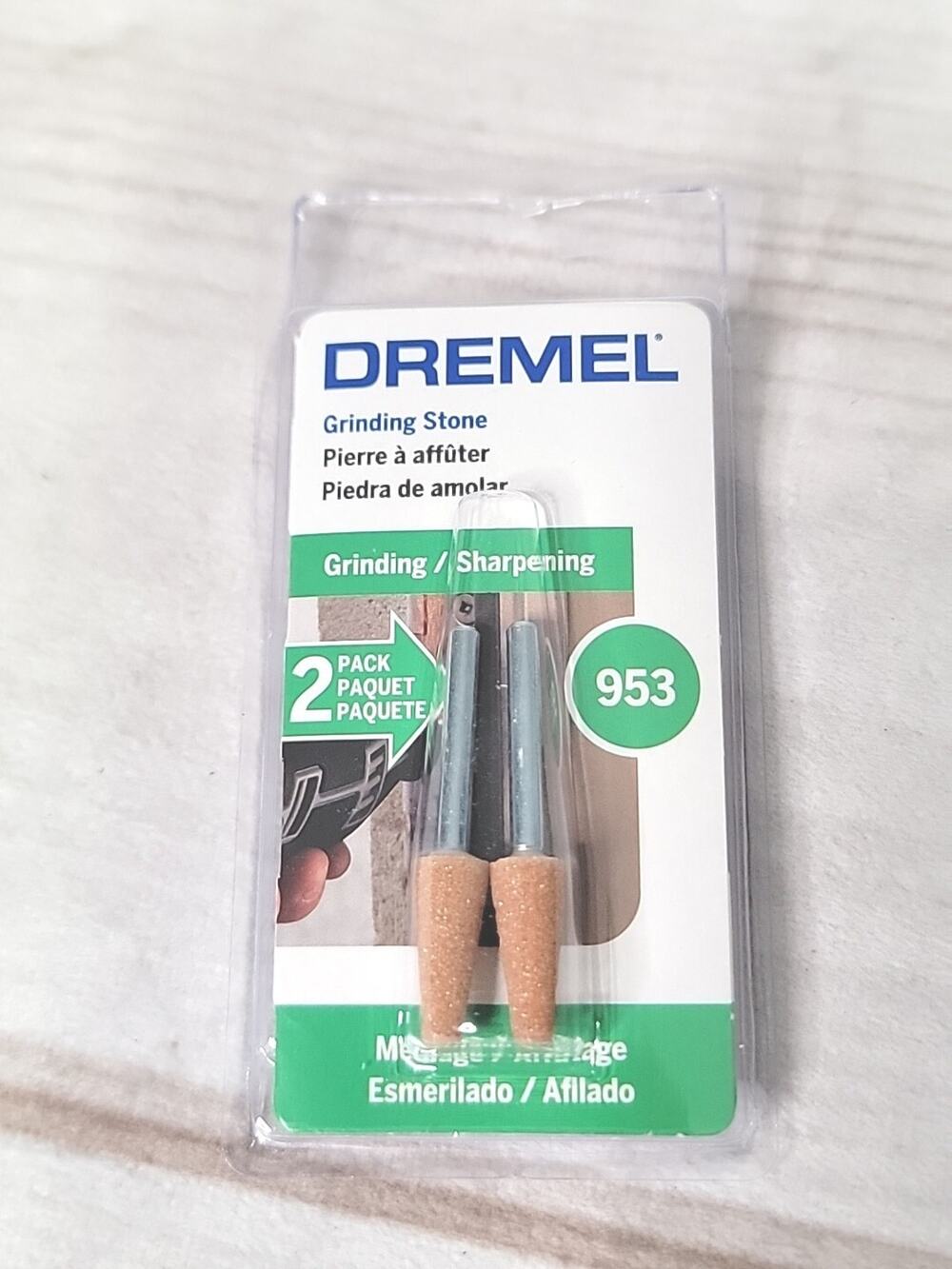 Dremel 953 Aluminum Oxide Grinding Stone 2 Pieces OEM New Sealed